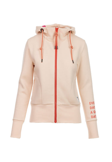 salzhaut - Künstwārk Damen Tailliert - Hamburg - Hoodie - Hoodiejacke - 2 - #farbe_beige