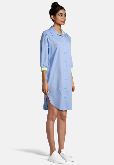 salzhaut - LAAG Damen Oversized - Bluse - Kleid - Longbluse - 5 - #farbe_ice-blue