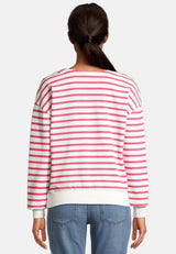 Salzhaut - LAFF Damen lässig - Hoodie - Langarmshirt - Longsleeve - 9 - #farbe_offwhite-pink