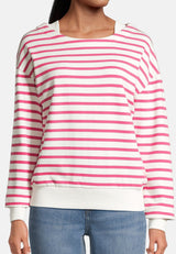 Salzhaut - LAFF Damen lässig - Hoodie - Langarmshirt - Longsleeve - 8 - #farbe_offwhite-pink
