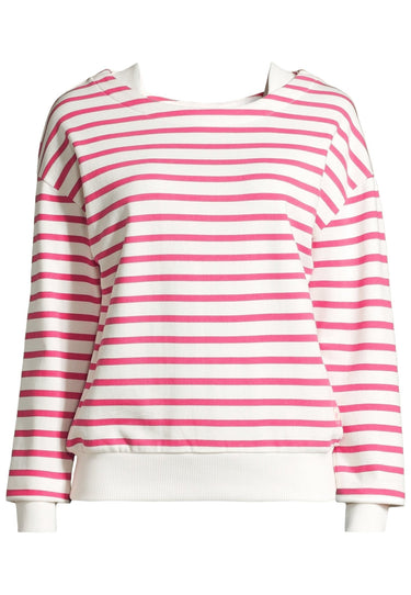 salzhaut - LAFF Damen lässig - Hoodie - Langarmshirt - Longsleeve - 7 - #farbe_offwhite-pink