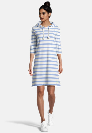 salzhaut - LAWAIMAKER Damen normale Passform - Hoodie - Hoodiekleid - Ringelkleid - 1 - #farbe_ice-blue