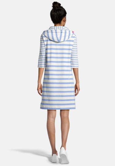 salzhaut - LAWAIMAKER Damen normale Passform - Hoodie - Hoodiekleid - Ringelkleid - 4 - #farbe_ice-blue