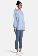 Salzhaut - LEESGOOD Damen Oversized - Hoodie - Kapuzenpullover - Langarmshirt - 15 - #farbe_ice-blue