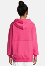 Salzhaut - LEESGOOD Damen Oversized - Hoodie - Kapuzenpullover - Langarmshirt - 9 - #farbe_pink