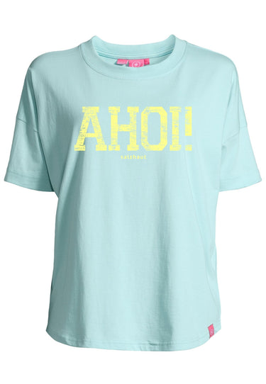 salzhaut - LEEV-AHOI Damen Relaxed-Fit - Frontprint - Hamburg - Rundhals - 7 - #farbe_aqua