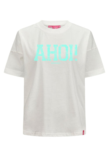 Salzhaut - LEEV-AHOI Damen Relaxed-Fit - Frontprint - Hamburg - Reduziert - 26 - #farbe_offwhite-yucca