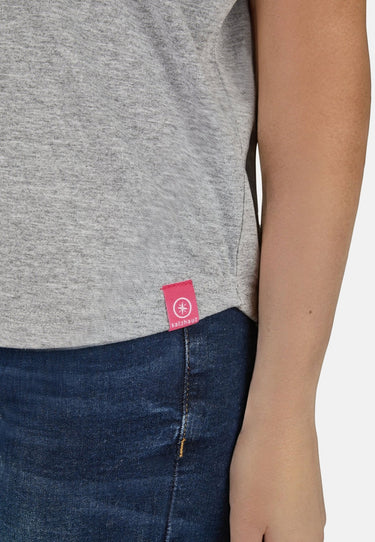 salzhaut - LEEV-AHOI Damen Relaxed-Fit - Frontprint - Hamburg - Rundhals - 20 - #farbe_grey-melange