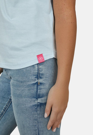 salzhaut - LEEV-AHOI Damen Relaxed-Fit - Frontprint - Hamburg - Rundhals - 15 - #farbe_light-blue