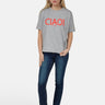 Salzhaut - LEEV-CIAO Damen Relaxed-Fit - Frontprint - Reduziert - Rundhals - 6 - #farbe_grey-melange