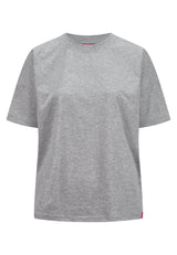 salzhaut - LEEV Damen Shirt Oversized - adenauer & co - Anker - Basic - 46 - #farbe_Grey Melange