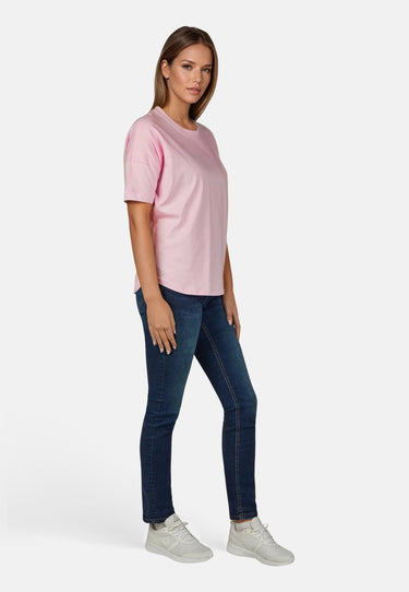 salzhaut - LEEV Damen Oversized - Hamburg - Rundhals - T-Shirt - 11 - #farbe_ros