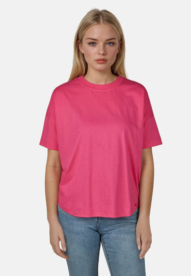 salzhaut - LEEV Damen Oversized - Hamburg - Rundhals - T-Shirt - 14 - #farbe_pink