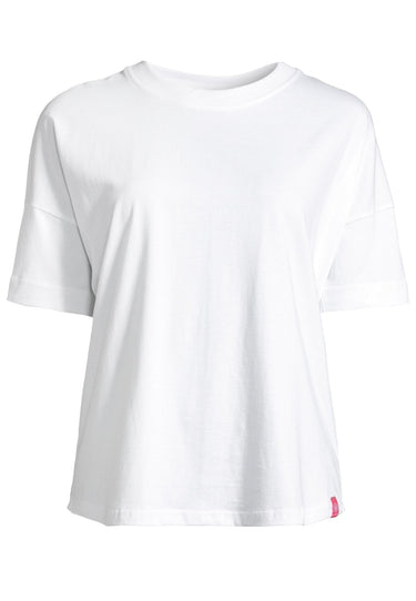 salzhaut - LEEV Damen Oversized - Hamburg - Rundhals - T-Shirt - 48 - #farbe_white
