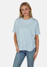 salzhaut - LEEV Damen Shirt Oversized - adenauer & co - Anker - Basic - 36 - #farbe_Light Blue