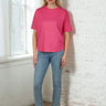 Salzhaut - LEEV Damen Oversized - Hamburg - Reduziert - Rundhals - 12 - #farbe_pink