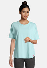 salzhaut - LEEV Damen Shirt Oversized - adenauer & co - Anker - Basic - 25 - #farbe_Aqua