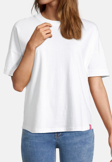 salzhaut - LEEV Damen Oversized - Hamburg - Rundhals - T-Shirt - 49 - #farbe_white