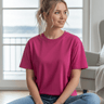 salzhaut - LEEV Damen Shirt Oversized - adenauer & co - Anker - Basic - 12 - #farbe_Pink