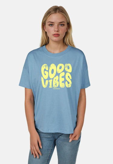 salzhaut - LEEV - GOOD VIBES Damen Relaxed-Fit - Hamburg - Rundhals - T-Shirt - 13 - #farbe_ice-blue