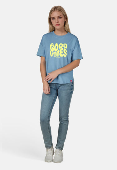 salzhaut - LEEV - GOOD VIBES Damen Relaxed-Fit - Hamburg - Rundhals - T-Shirt - 11 - #farbe_ice-blue