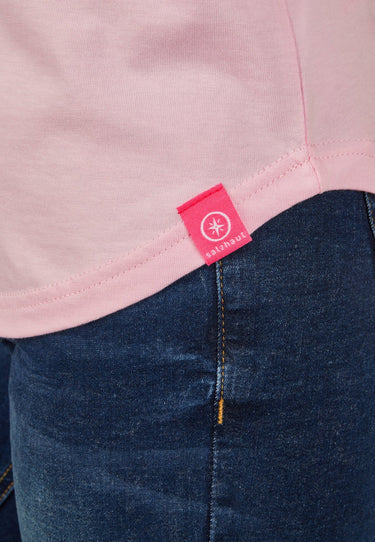 salzhaut - LEEV-MOIN Damen Relaxed-Fit - Frontprint - Rundhals - T-Shirt - 5 - #farbe_ros