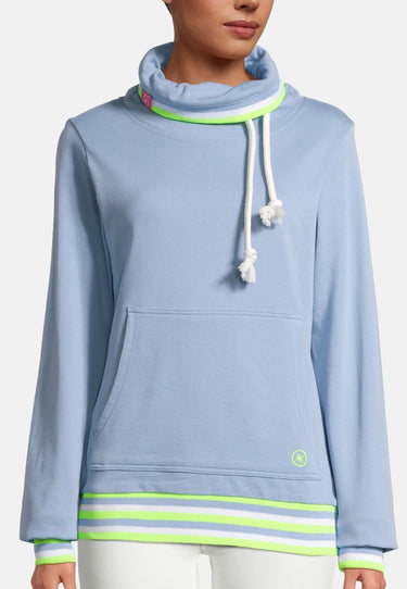 salzhaut - LEPEL Damen Oversized - Rollkragen - Sweatshirt - Turtleneck - 8 - #farbe_ice-blue