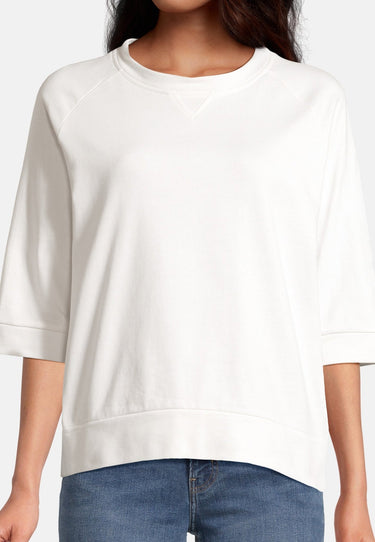 salzhaut - LÖÖG Damen Oversized - Rundhals - Sweatjacke - Sweatshirt - 3 - #farbe_offwhite