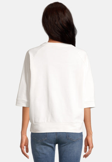 salzhaut - LÖÖG Damen Oversized - Rundhals - Sweatjacke - Sweatshirt - 4 - #farbe_offwhite