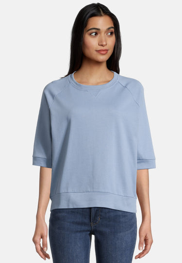 salzhaut - LÖÖG Damen Oversized - Rundhals - Sweatjacke - Sweatshirt - 6 - #farbe_ice-blue