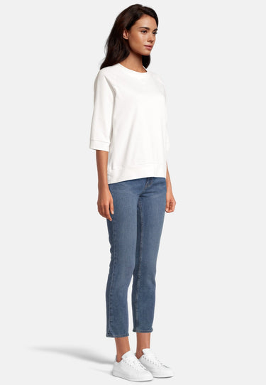 salzhaut - LÖÖG Damen Oversized - Rundhals - Sweatjacke - Sweatshirt - 5 - #farbe_offwhite