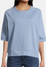 Salzhaut - LÖÖG Damen Oversized - Reduziert - Rundhals - Sweatjacke - 8 - #farbe_ice-blue