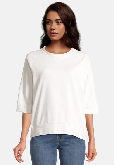 salzhaut - LÖÖG Damen Oversized - Rundhals - Sweatjacke - Sweatshirt - 1 - #farbe_offwhite