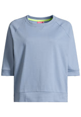 Salzhaut - LÖÖG Damen Oversized - Reduziert - Rundhals - Sweatjacke - 7 - #farbe_ice-blue