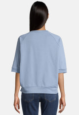 Salzhaut - LÖÖG Damen Oversized - Reduziert - Rundhals - Sweatjacke - 9 - #farbe_ice-blue