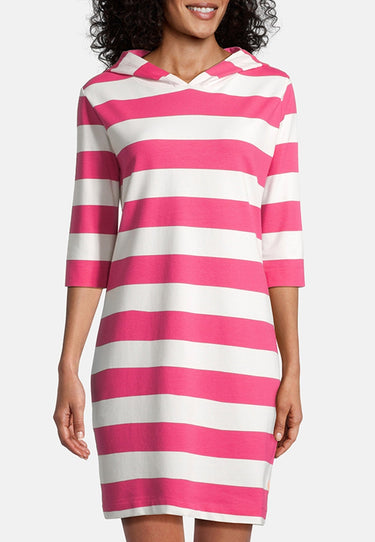 salzhaut - LÖÖVSTICK Damen Oversized - Hoodie - Hoodiekleid - Kapuze - 8 - #farbe_offwhite-pink