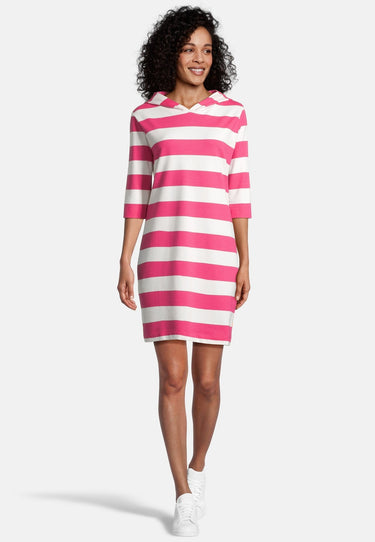 salzhaut - LÖÖVSTICK Damen Oversized - Hoodie - Hoodiekleid - Kapuze - 6 - #farbe_offwhite-pink