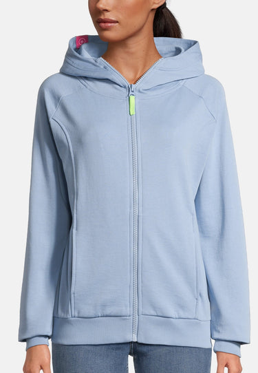 salzhaut - LÖSEN Damen Oversized - Hoodie - Kapuzenpulli - Sweatjacke - 13 - #farbe_ice-blue