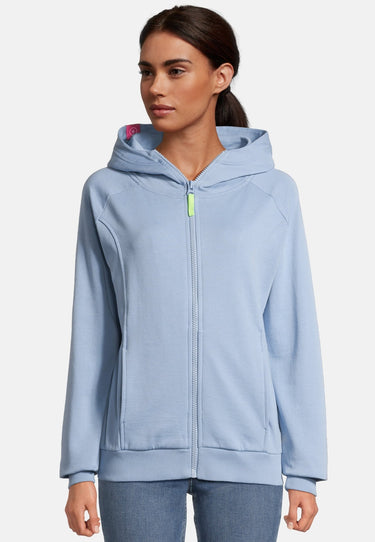 salzhaut - LÖSEN Damen Oversized - Hoodie - Kapuzenpulli - Sweatjacke - 11 - #farbe_ice-blue