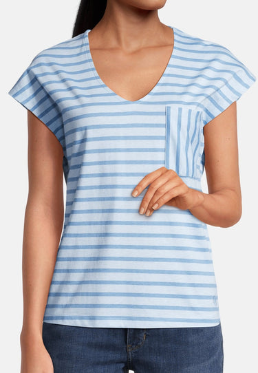 salzhaut - LUNKOHR Damen Figurbetont - bunt - Damen - ringel - 3 - #farbe_ice-blue