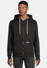 salzhaut - MAKKER Herren Sweatjacke Regular Fit - adenauer & co - Anker - Basic - 17 - #farbe_Black