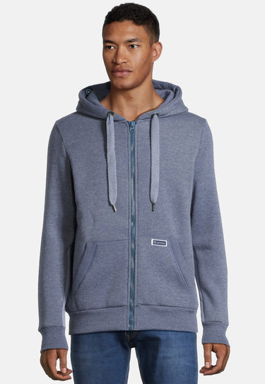 salzhaut - MAKKER Herren normale Passform - Hamburg - Sweatjacke - Ärmeleinsatz - 6 - #farbe_jeans-blue