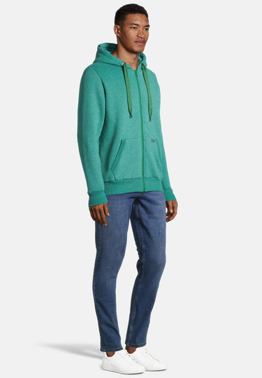 salzhaut - MAKKER Herren normale Passform - Hamburg - Sweatjacke - Ärmeleinsatz - 5 - #farbe_bottle-green