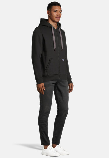 salzhaut - MAKKER Herren normale Passform - Hamburg - Sweatjacke - Ärmeleinsatz - 20 - #farbe_black