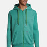 Salzhaut - MAKKER Herren normale Passform - Hamburg - Sweatjacke - Ärmeleinsatz - 1 - #farbe_bottle-green