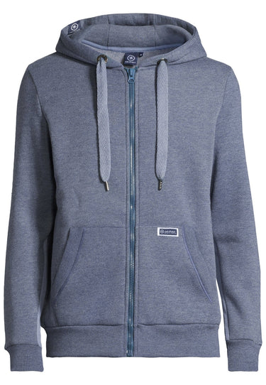 salzhaut - MAKKER Herren normale Passform - Hamburg - Sweatjacke - Ärmeleinsatz - 7 - #farbe_jeans-blue