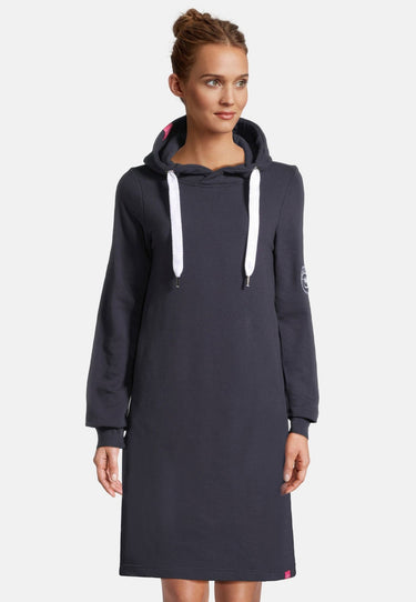 Salzhaut - MÖÖV Damen Leicht tailliert - Hamburg - Hoodiekleid - Kleid - 16 - #farbe_navy