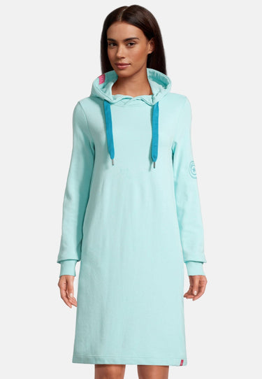 Salzhaut - MÖÖV Damen Leicht tailliert - Hamburg - Hoodiekleid - Kleid - 6 - #farbe_aqua