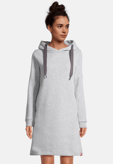Salzhaut - MÖÖV KLEID Damen Leicht tailliert - Hoodiekleid - Kleid - kuschelig - 21 - #farbe_grey-melange
