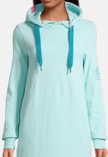 Salzhaut - MÖÖV KLEID Damen Leicht tailliert - Hoodiekleid - Kleid - kuschelig - 13 - #farbe_aqua